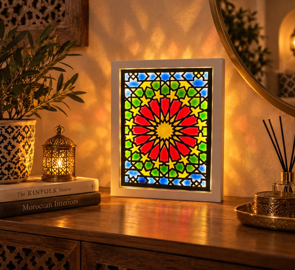 Moroccan Mosaic Light Frame Zellij 1
