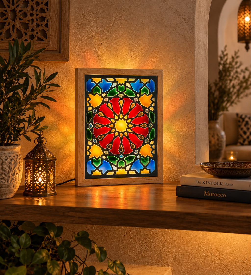 Moroccan Mosaic Light Frame Zellij 2