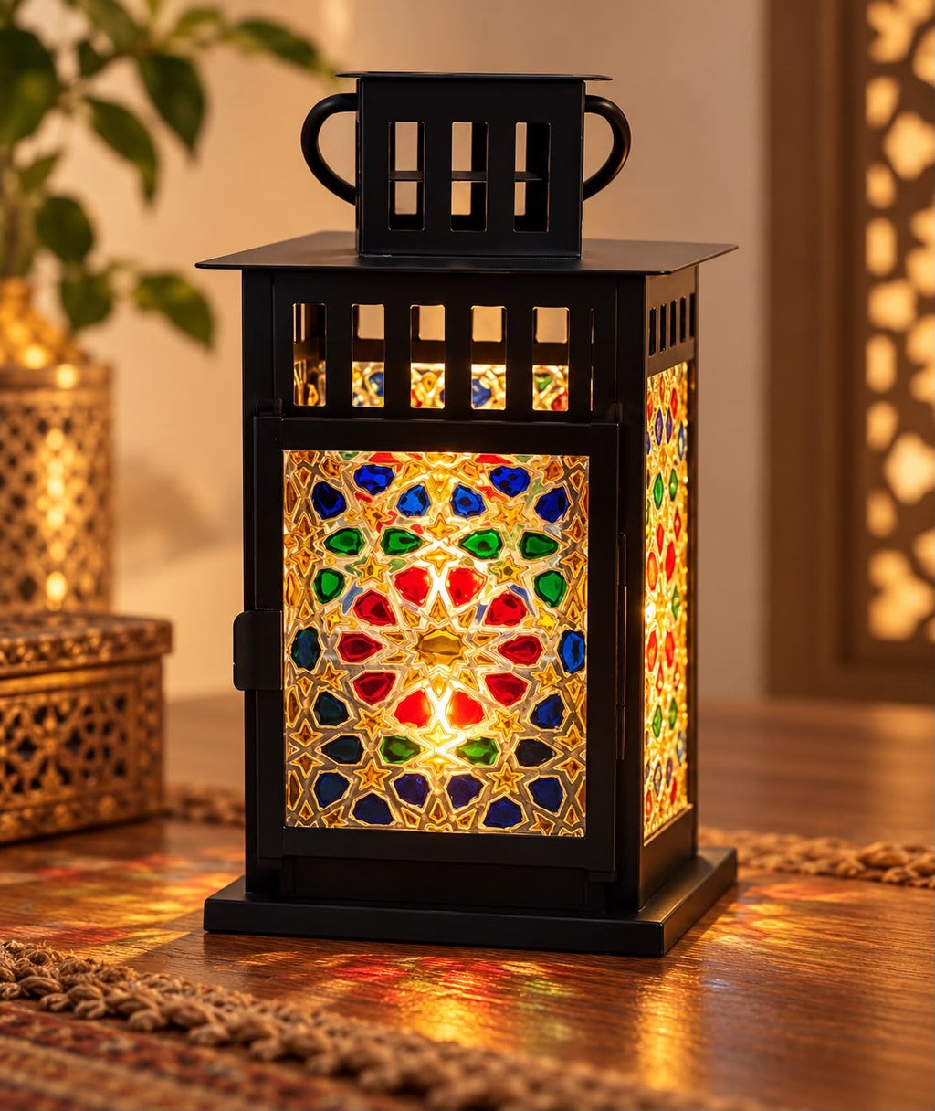 Moroccan Mosaic Lantern – Handcrafted Decorative Light