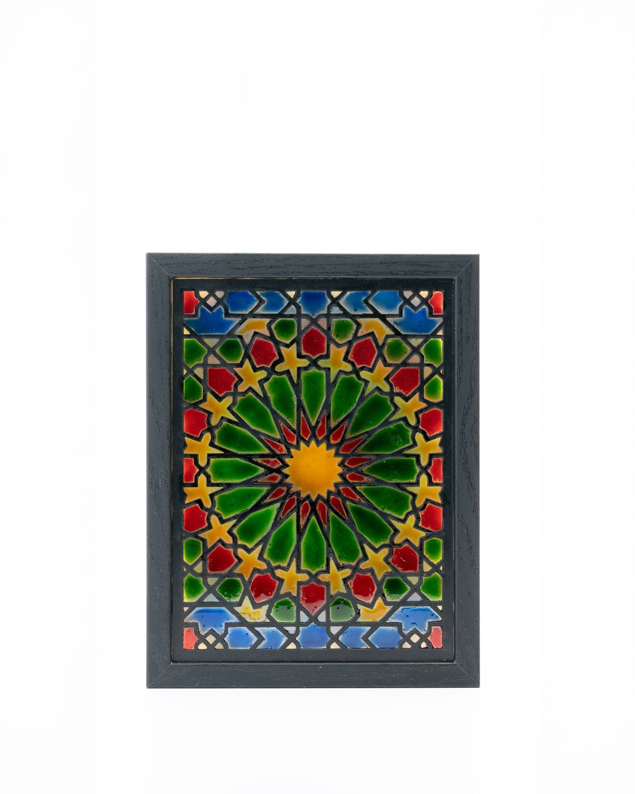 Wall Decor Framed Moroccan art with led Light Zellij 2