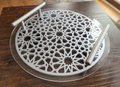 Product Title Modern Acrylic & Laser-Cut Islamic Geometric Serving Tray
