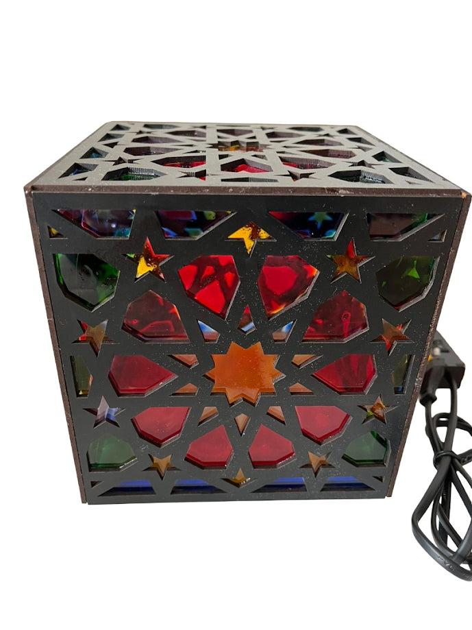 Lampshade Moroccan art with led Light