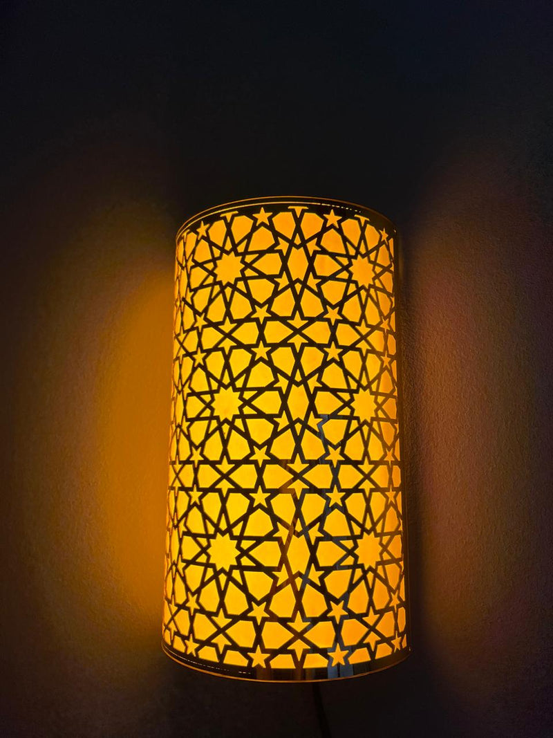 wall light Moroccan art with led Light